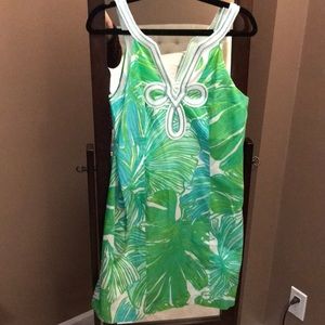 Lilly pulitzer shift dress in green frond pond-new